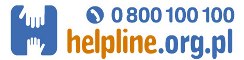 Adres strony helpline.org.pl oraz numer telefonu 0 800 100 100