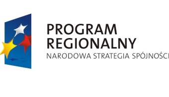 Logo " Program Regionalny NARODOWA STRATEGIA SPÓJNOSCI"