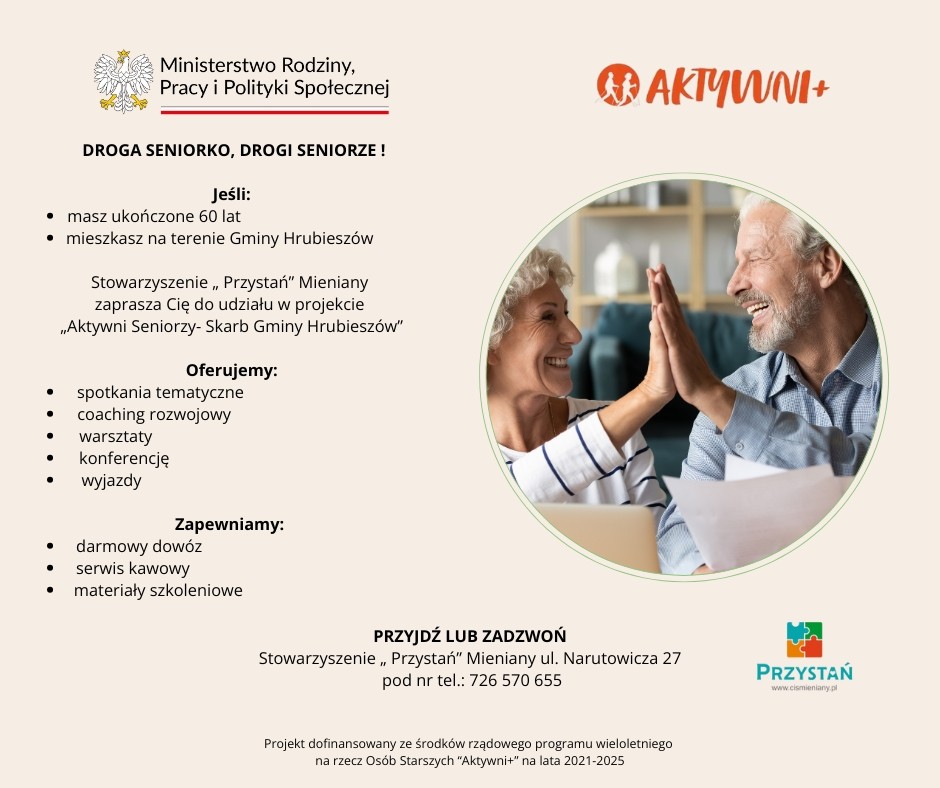 Droga Seniorko, Drogi Seniorze