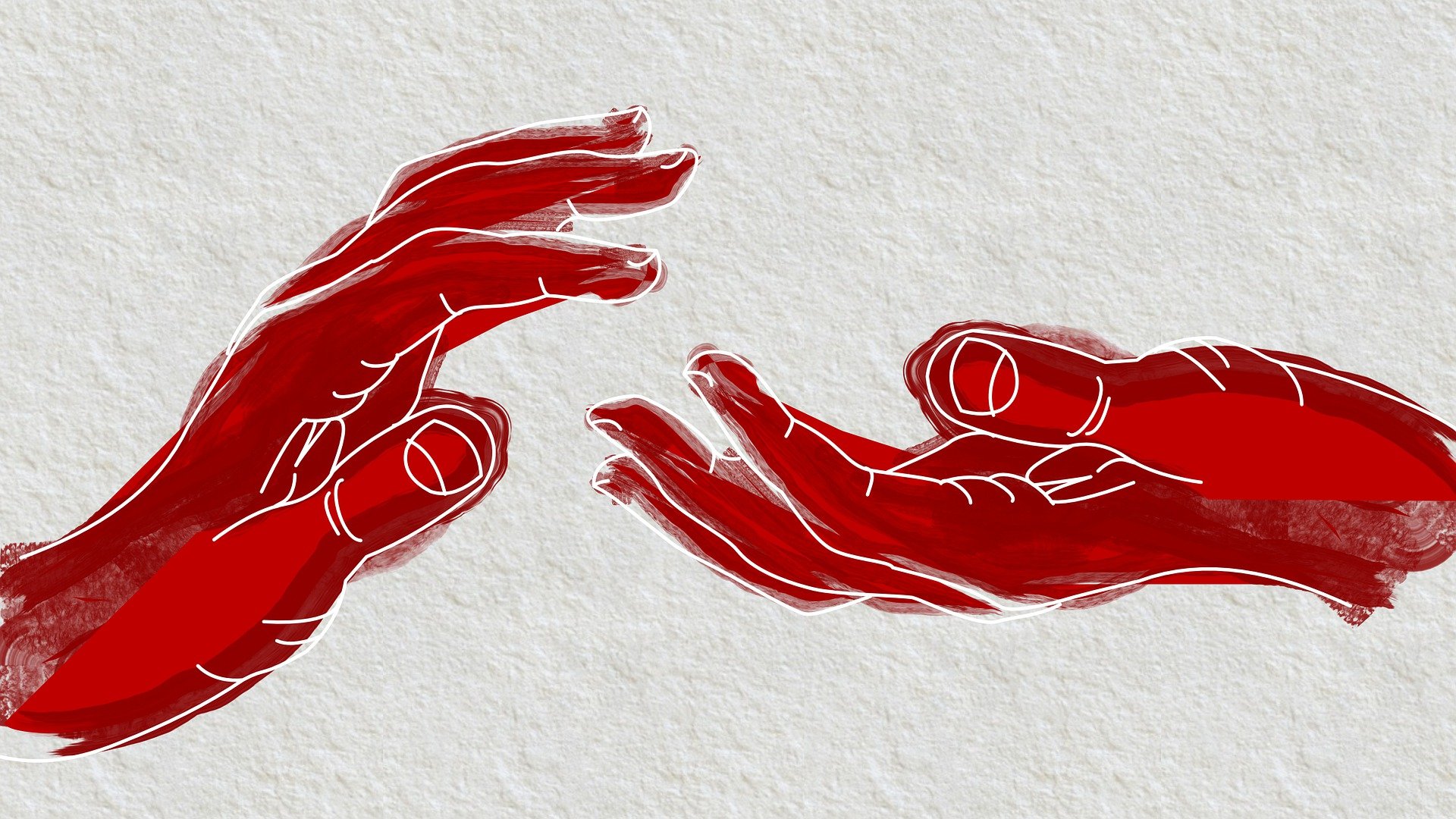 Grafika ilustrująca pomocną dłoń