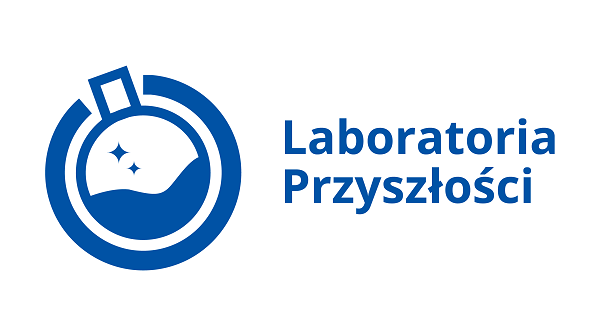 Grafika ilustrująca logo Laboratoria Przyszłości