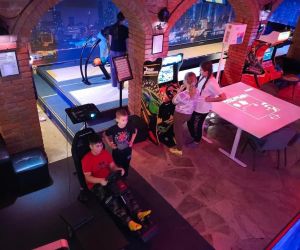 Widok sali zabaw z góry