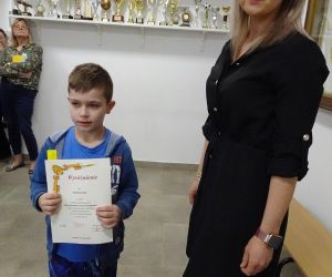 Wyróżniony uczeń z wychowawczynią