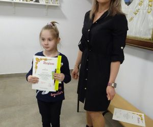 Laureatka drugiego miejsca z wychowawczynią