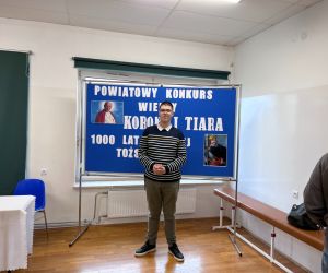 Uczeń podczas konkursu