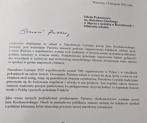 list od Pary Prezydenckiej