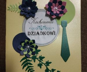 Laurki dla babci i dziadka wykonane podczas warsztatów