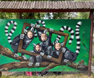 Ciekawa fotografia uczniów wykonana w ogrodzie zoologicznym
