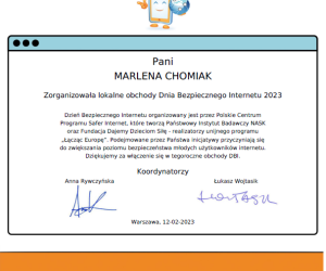 Zaświadczenie DBI dla nauczyciela