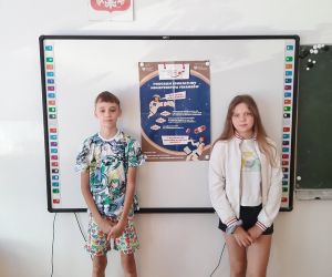 Uczniowie biorący udział w projekcie