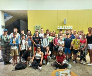 Uczniowie polscy i portugalscy w centrum sportowym nad rzeką Cavado