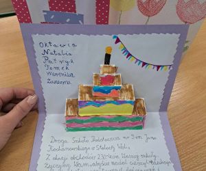 Kartki wykonane przez uczniów