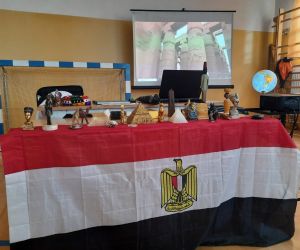 Wystawa pamiątek z Egiptu