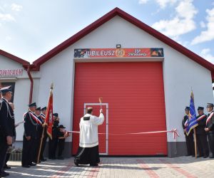 Poświęcenie garażu OSP.