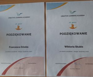 Listy z podziękowaniami dla uczestników Kangura Językowego